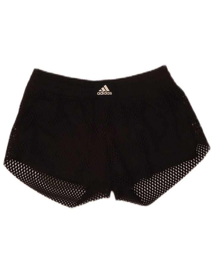 Adidas Short de sport pour femme UK 10 Petit Noir Polyester