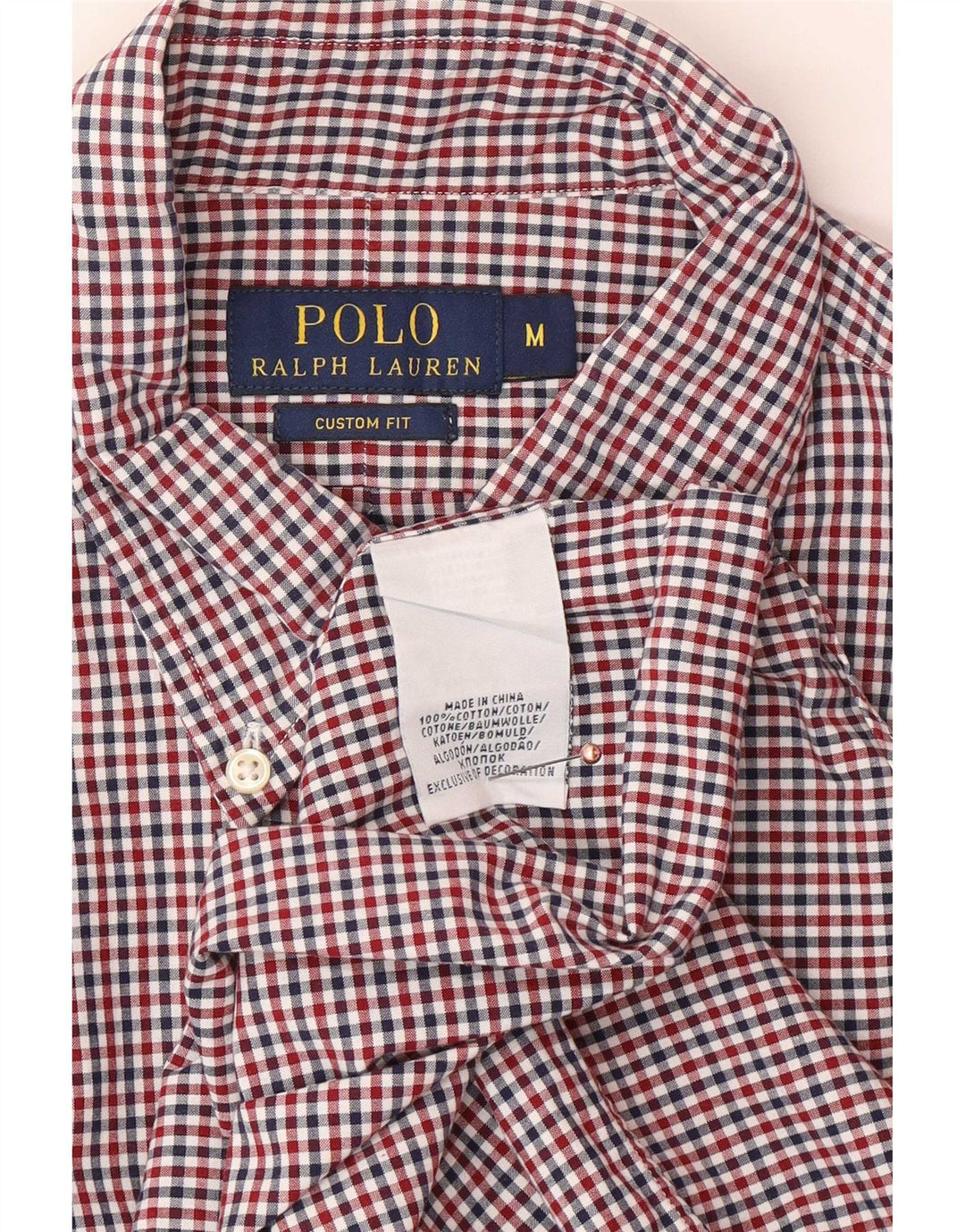 Polo Ralph Lauren Chemise ajustée pour homme en coton vichy multicolore moyen