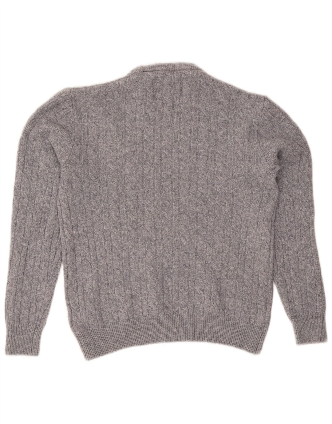 Jack Wills Pull à col rond pour femme UK 14 Laine mouchetée gris moyen