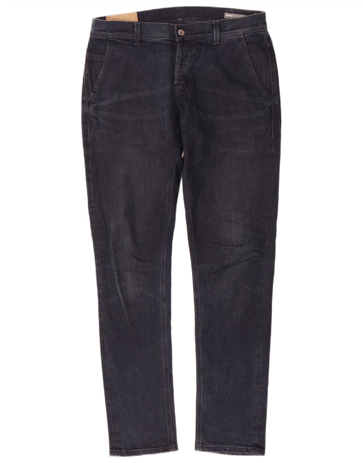 Dondup Jean droit homme W33 L34 bleu marine coton