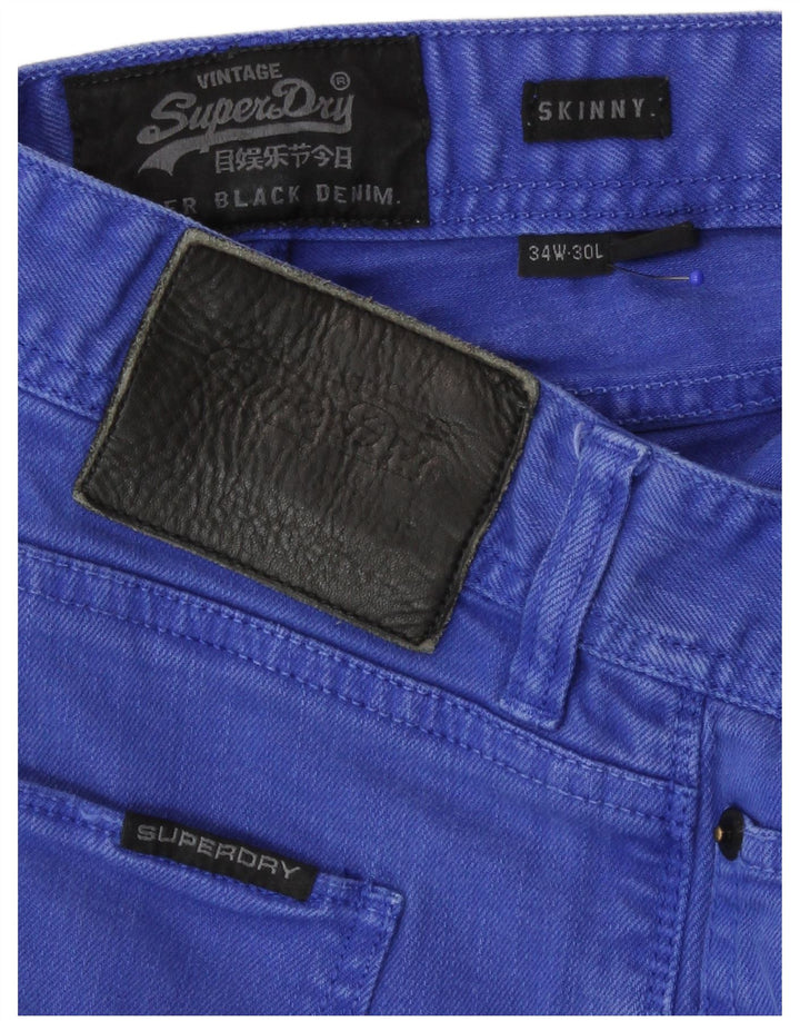 Superdry Jean Skinny W34 L30 Homme Bleu