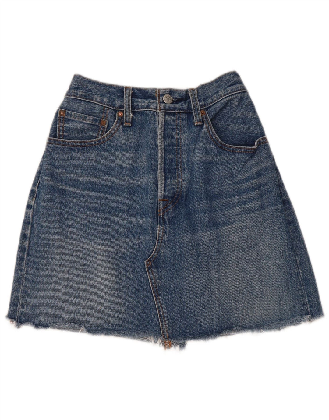 LEVI'S Mini Jupe En Jean Femme W28 Bleu Moyen