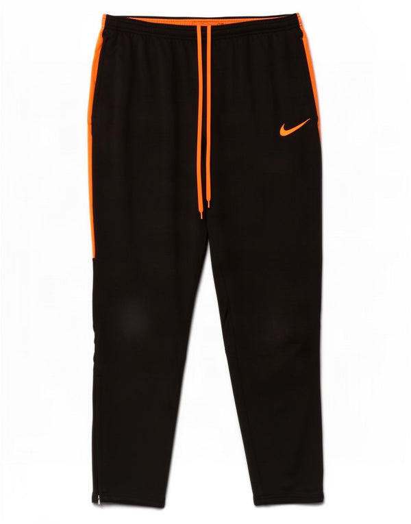 Nike Pantalon de survêtement Dri Fit pour homme Taille L en polyester color block noir