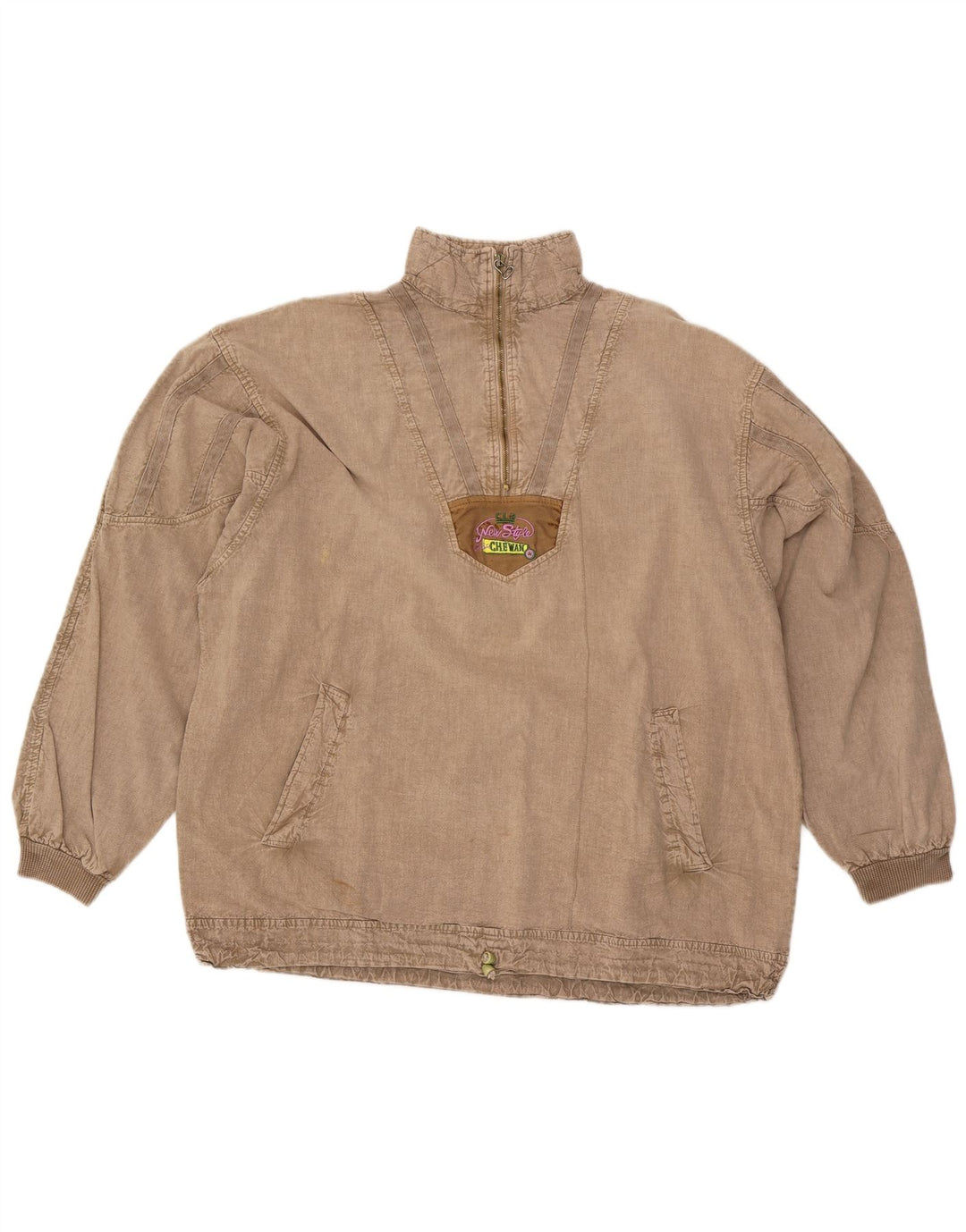 Chewan Haut à col zippé et manches longues pour homme, XL, gris