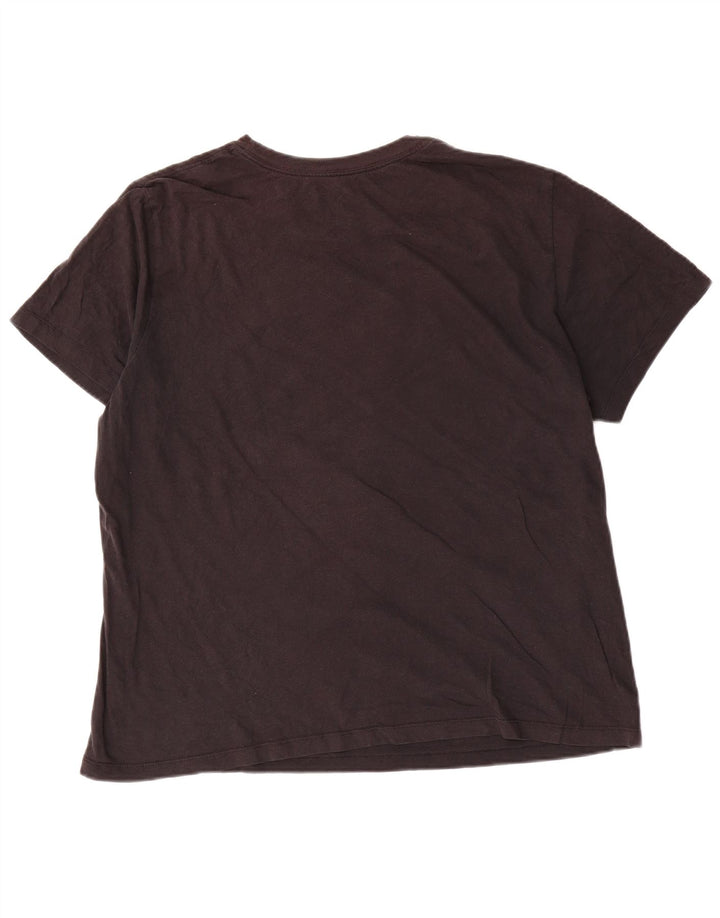 Nike T-shirt graphique pour homme en coton noir Taille L