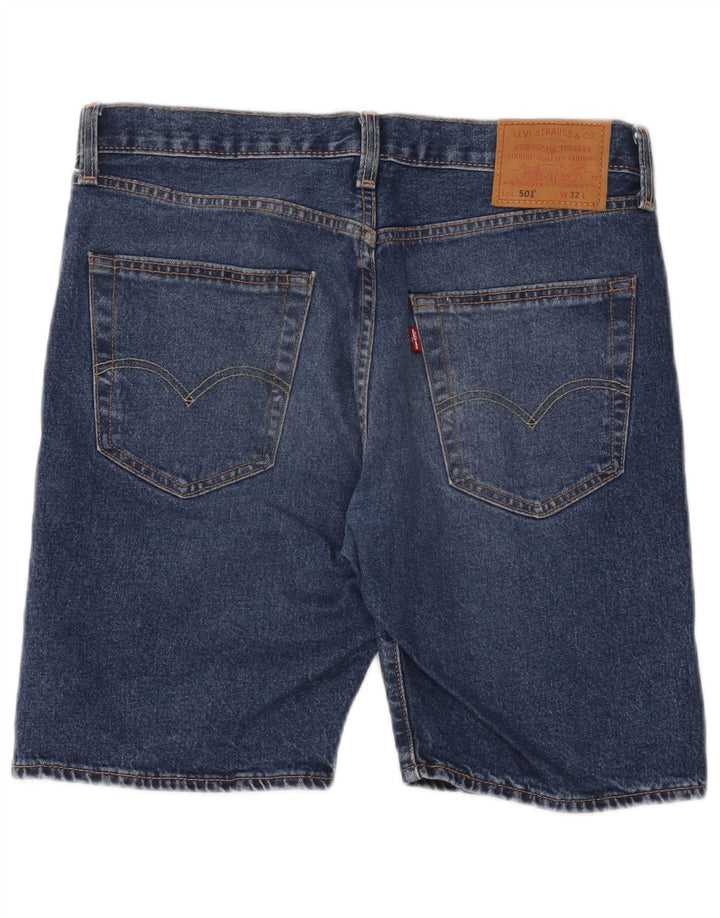 Levi's Short en Jean 501 W32 Homme Bleu Moyen Coton