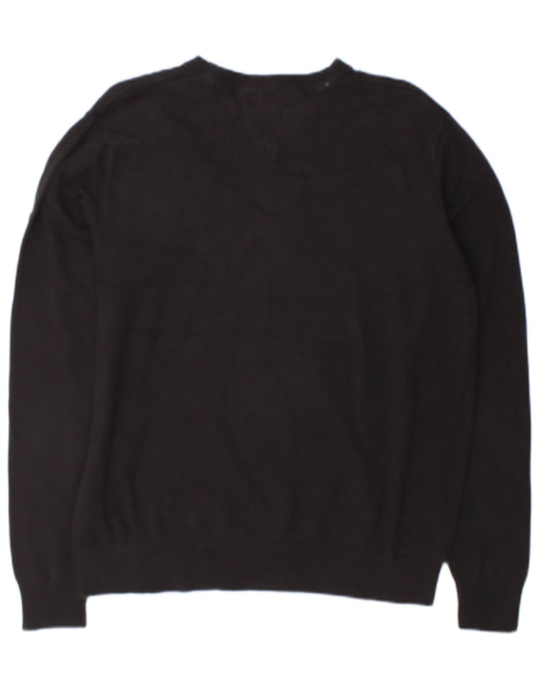 Tommy Hilfiger Pull col V pour homme Petit gris Coton