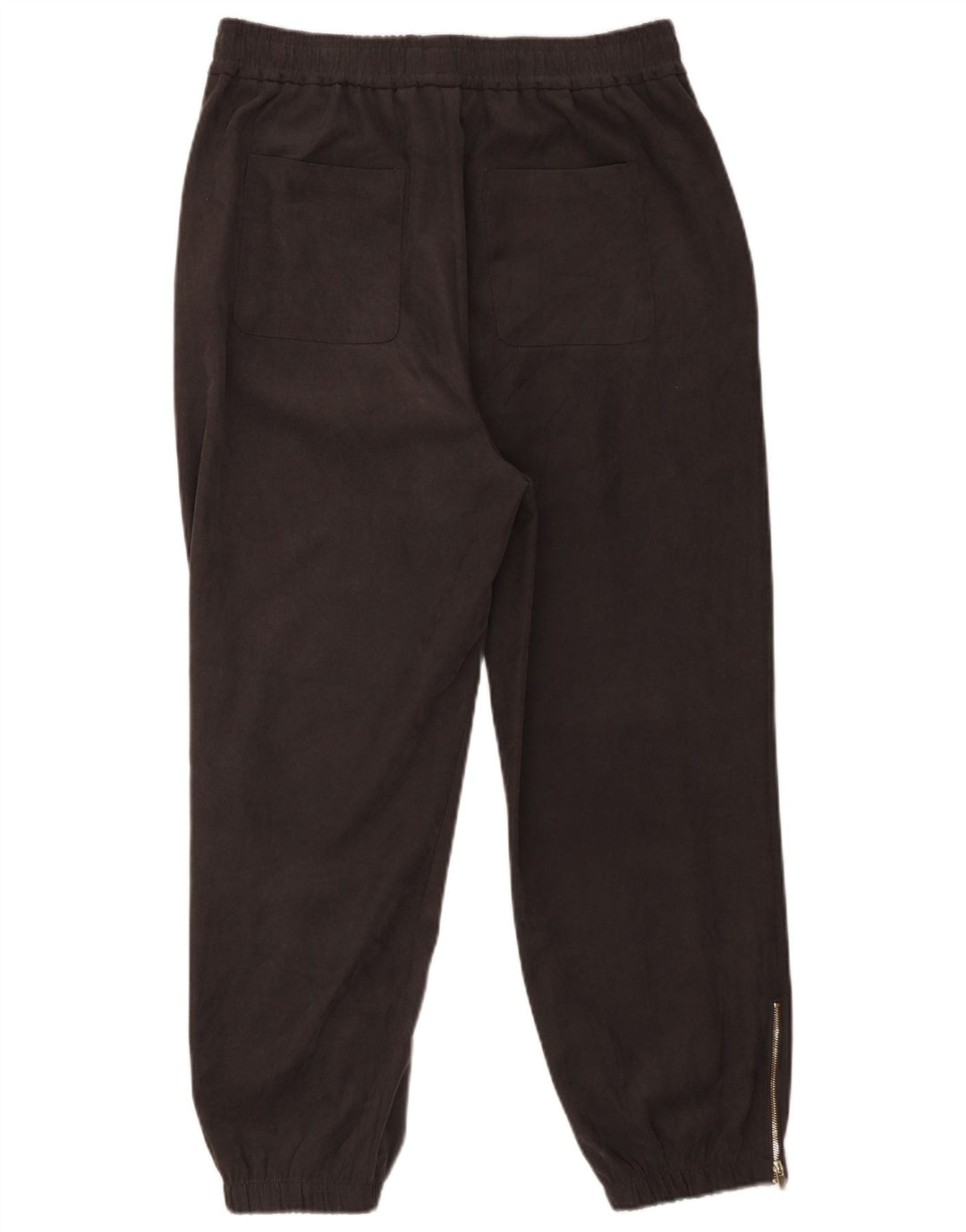Zara Pantalon de survêtement court pour femme Joggers UK 16 Large Gris Polyester