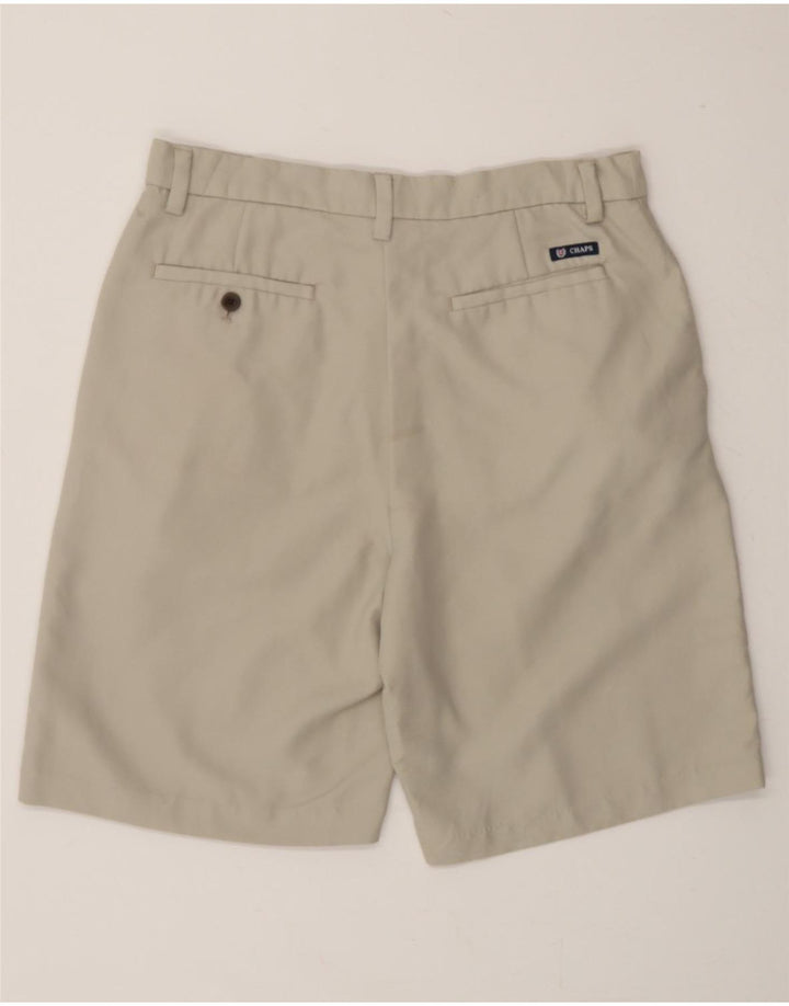CHAPS Mens Chino Shorts W32 Medium Beige Polyester Vintage Chaps and Second-Hand Chaps from Messina Hembry 