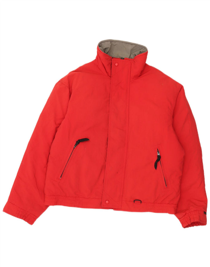 Eddie Bauer Veste matelassée pour homme UK 42 XL Rouge Coton