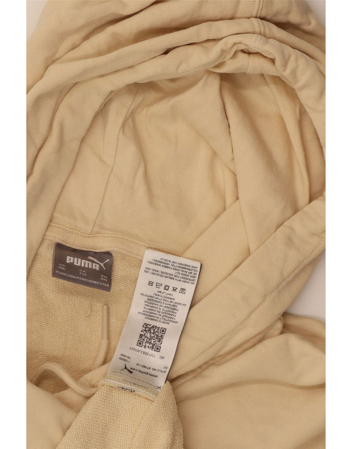 Puma Pull à capuche pour femme UK 20 2XL Beige Coton