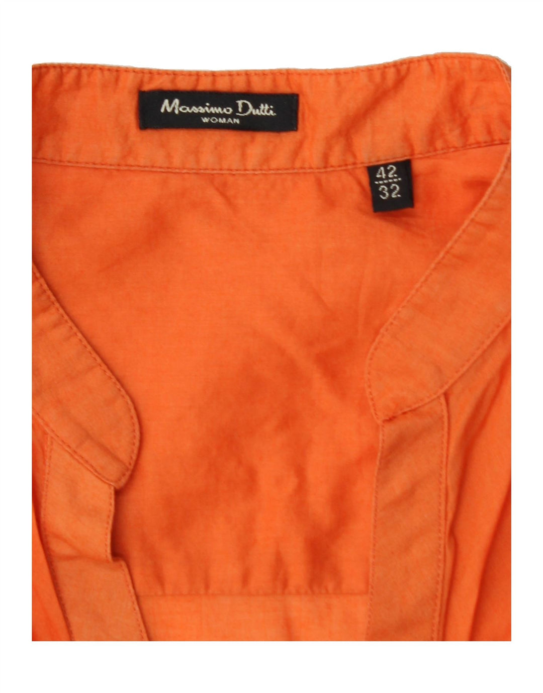 MASSIMO DUTTI Womens Long Sleeve Blouse Top EU 42 Large Orange Vintage Massimo Dutti and Second-Hand Massimo Dutti from Messina Hembry 