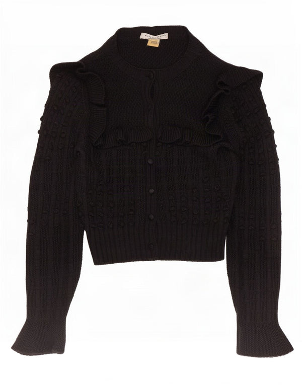 Philosphy Di Lorenzo Serafini Pull Cardigan pour Femme UK 10 Petit Noir