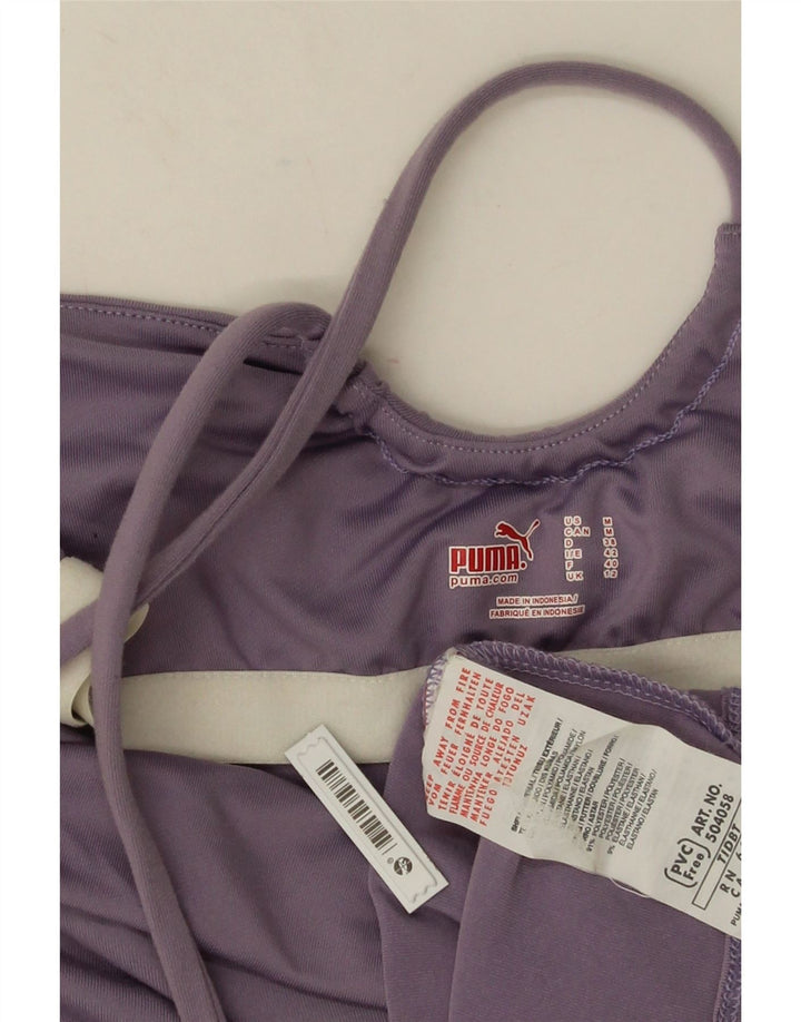 Puma Haut dos nu pour femme UK 12 Violet moyen Polyamide
