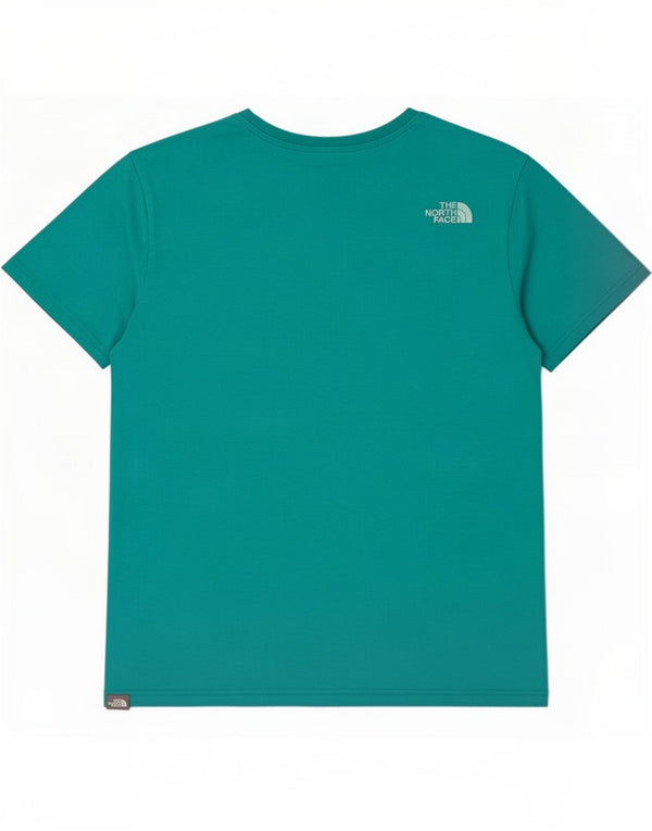 The North Face T-Shirt Homme Haut Large Turquoise Coton