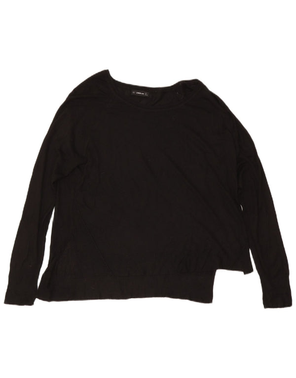 Zara Pull col bateau pour femme UK 16 Large Noir