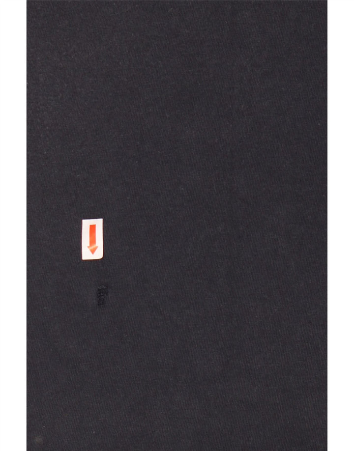 Nike T-shirt graphique coupe standard pour homme en coton bleu marine moyen