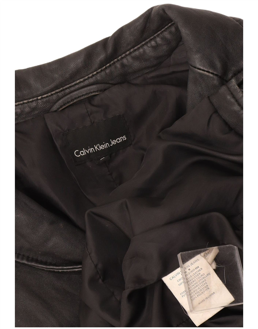 Calvin Klein Veste blazer à 1 bouton pour femme UK 12 Noir moyen classique