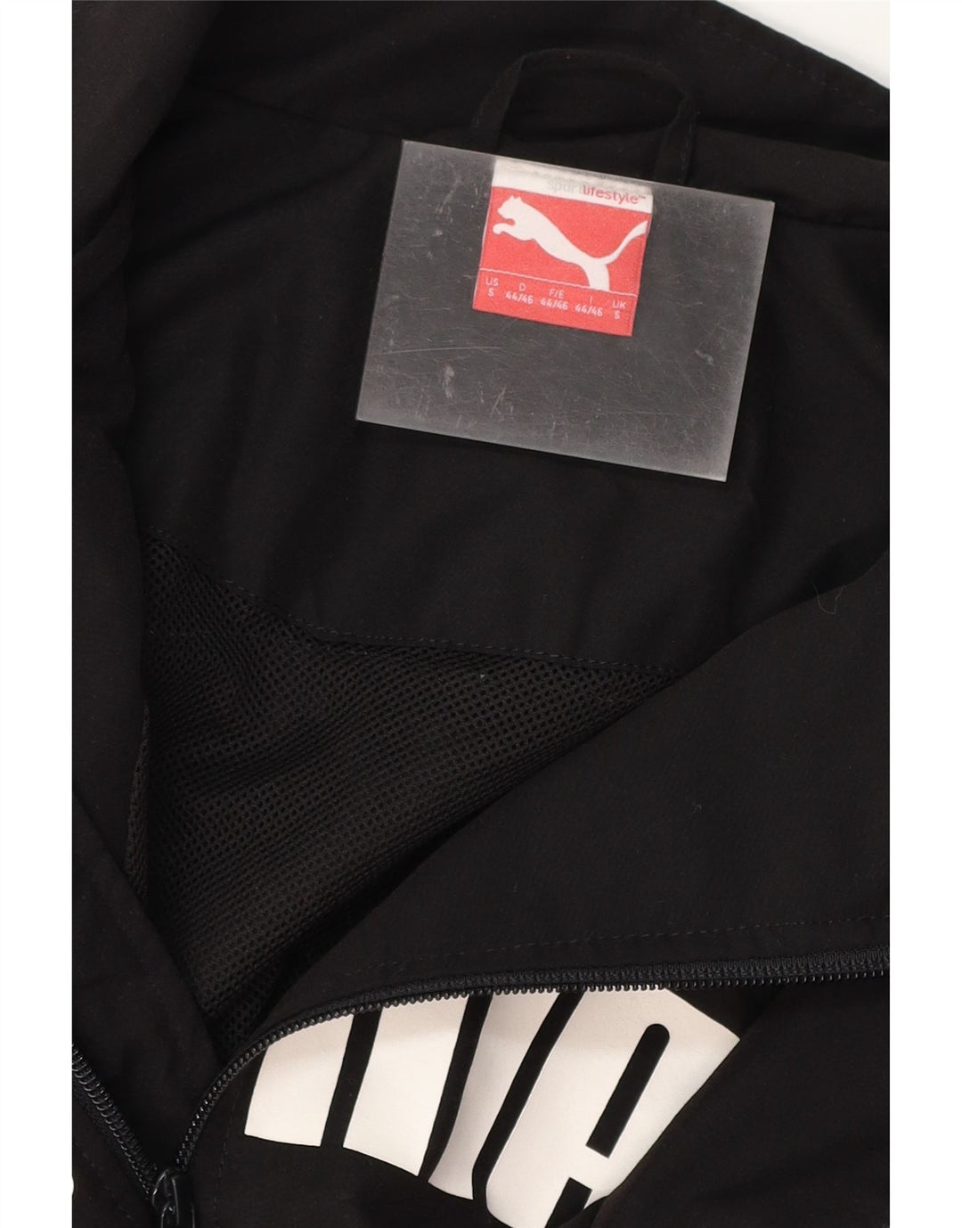 PUMA Veste de survêtement graphique pour hommes, petit, noir