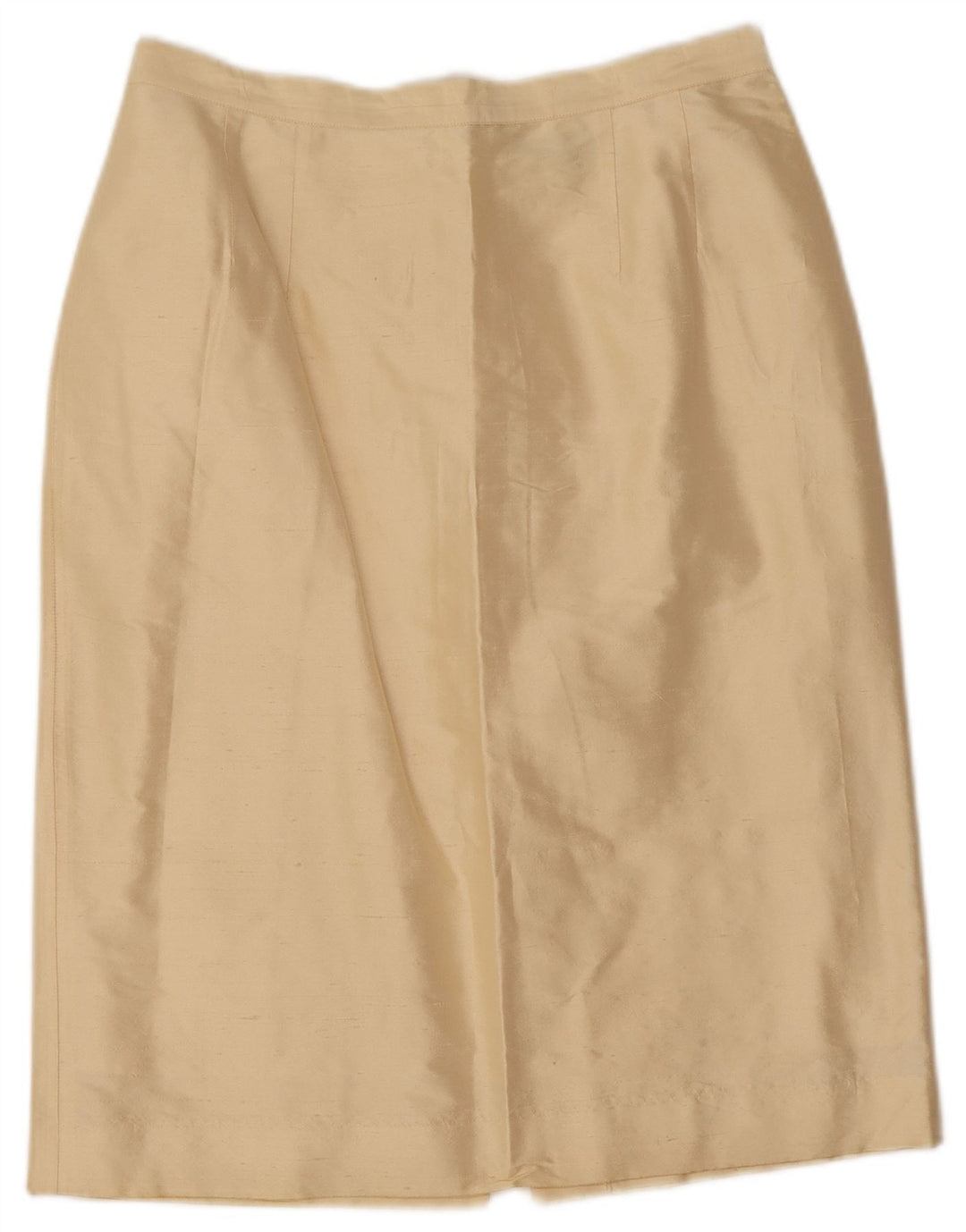 Blunauta Femme Jupe Droite IT 44 Medium W28 Acétate Beige