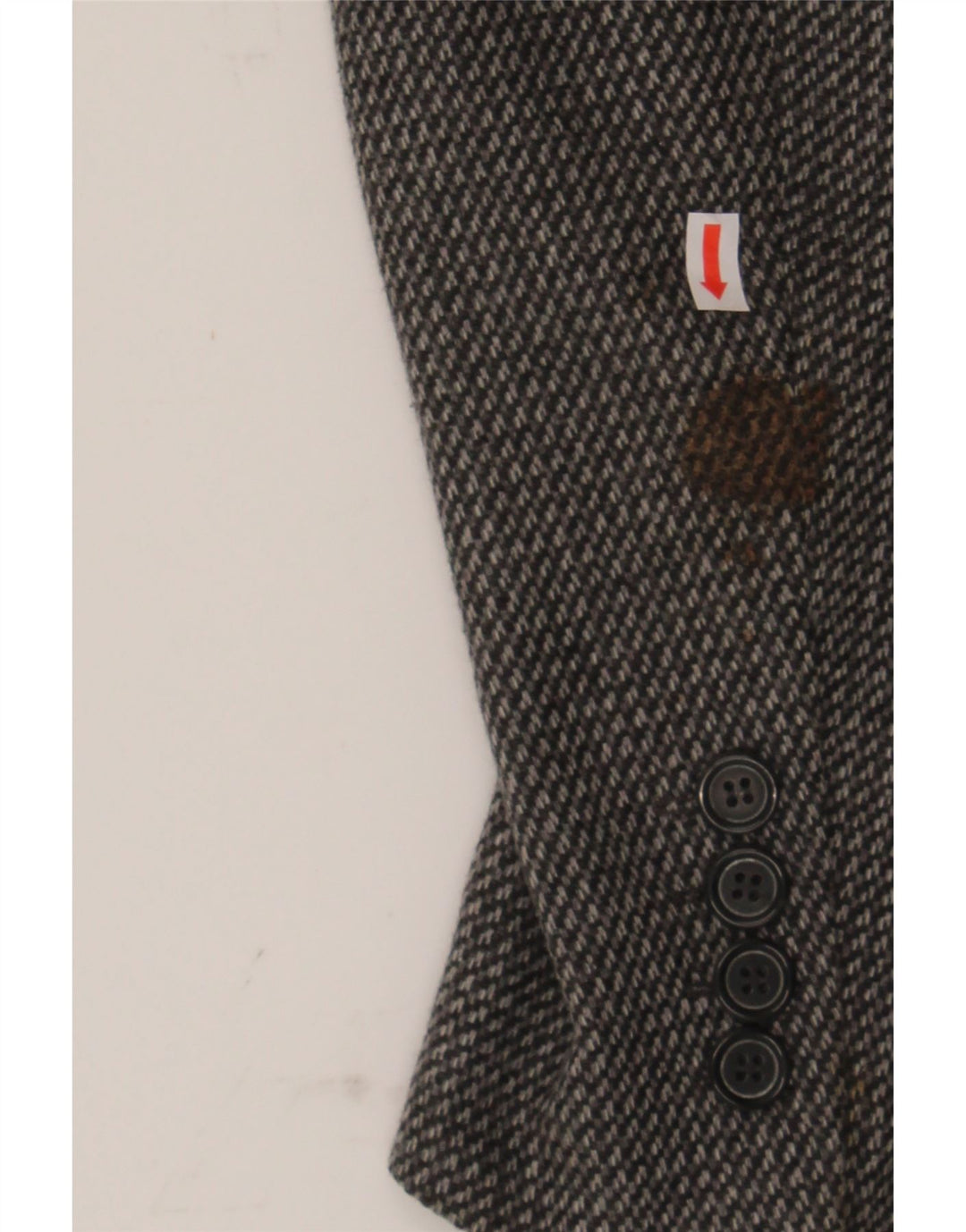 DANIEL HECHTER Mens 3 Button Blazer Jacket IT 50 Large Grey Wool Vintage Daniel Hechter and Second-Hand Daniel Hechter from Messina Hembry 