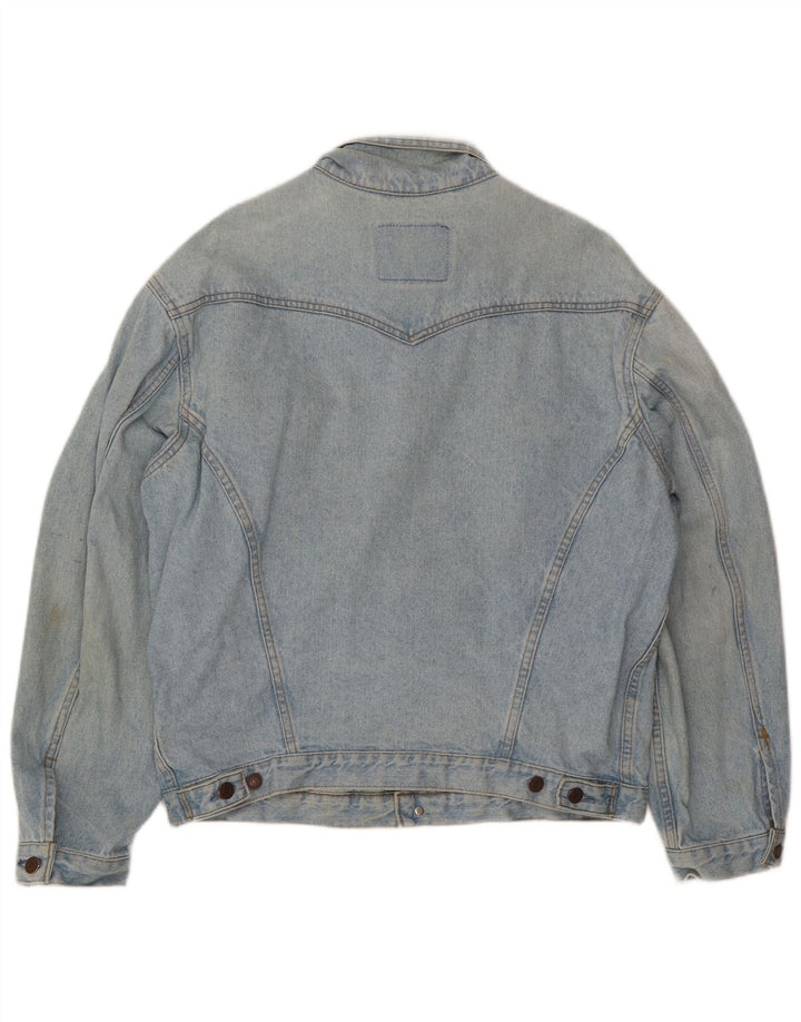 Levi's Veste en Jean Homme UK 38 Bleu Moyen