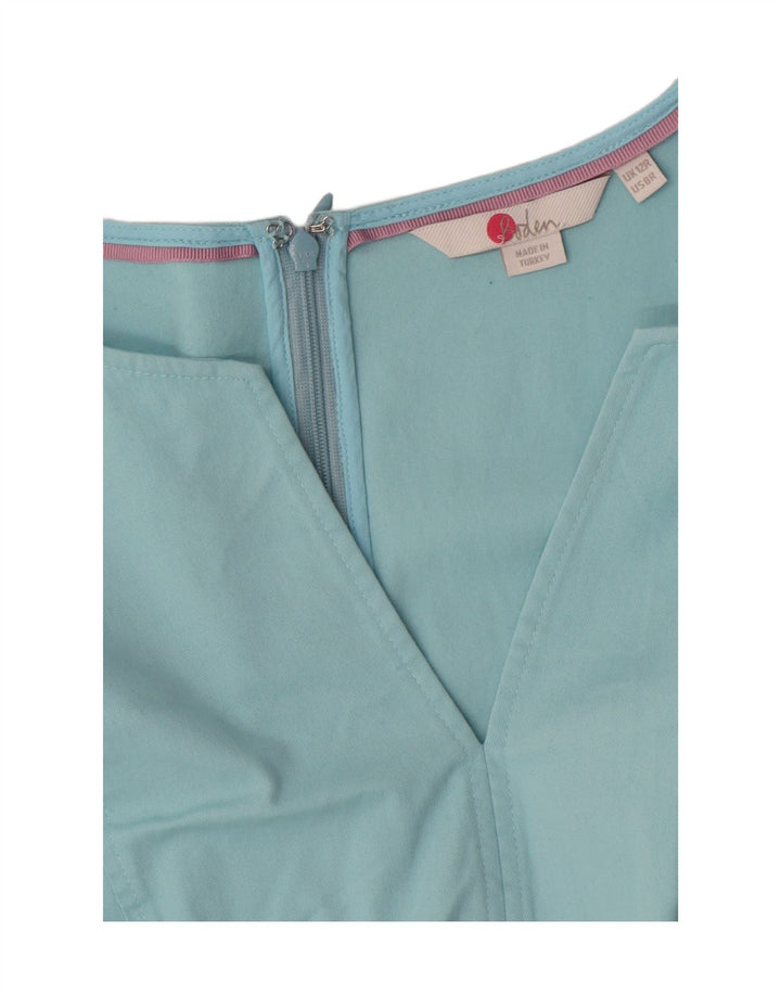 Robe fourreau sans manches Boden pour femme UK 42 Bleu moyen Coton