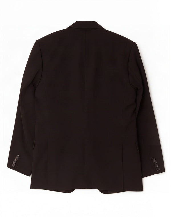 Zara Veste Blazer 2 Boutons Homme EU 48 Viscose Noir Moyen