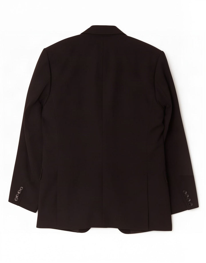 Zara Veste Blazer 2 Boutons Homme EU 48 Viscose Noir Moyen