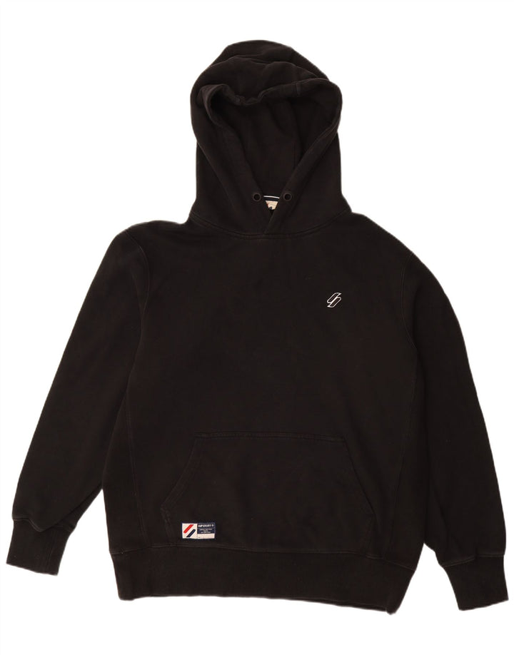 SUPERDRY Pull à capuche pour homme XL Noir Coton