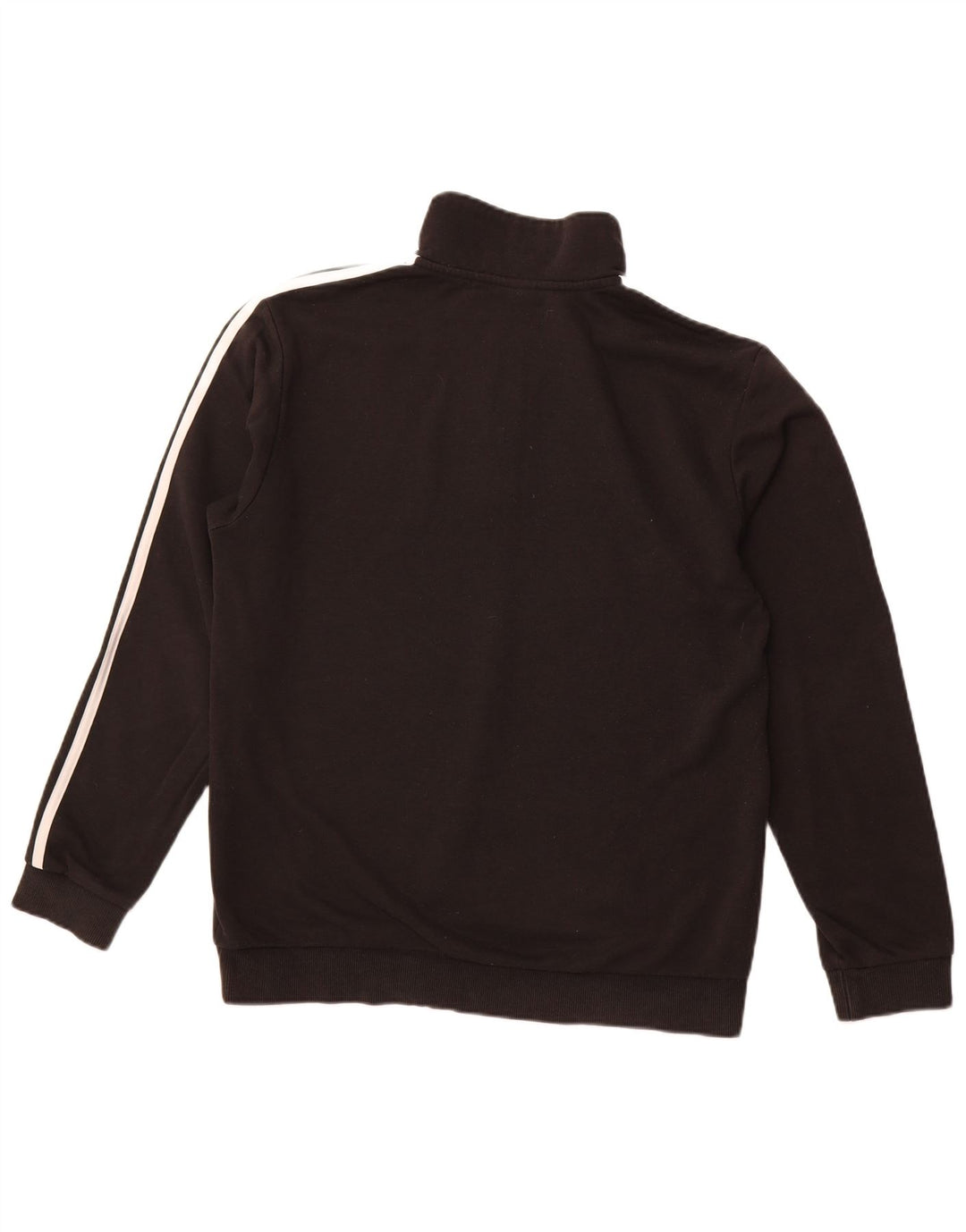 ADIDAS Sweat-shirt à col zippé pour homme en coton noir moyen