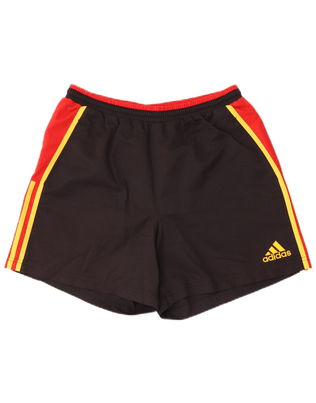 Adidas Short de sport pour homme Large Noir Colorblock Polyester