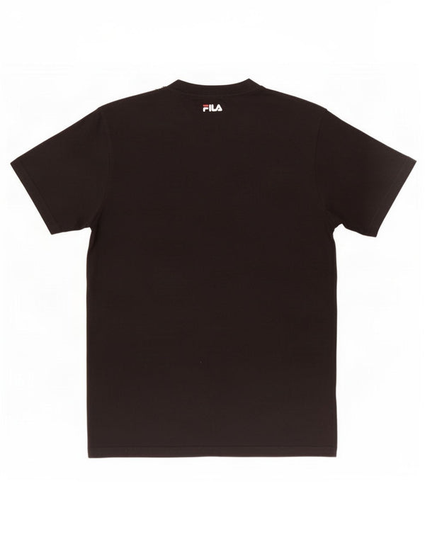 Fila T-Shirt Graphique Top XS Noir Coton Homme