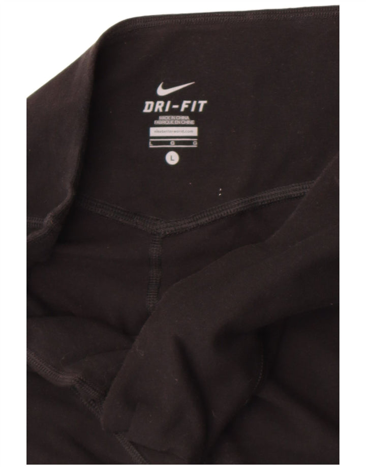 Nike Legging Capri Dri Fit pour femme UK 14 Grand Noir
