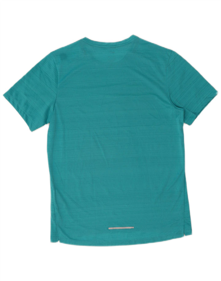 NIKE T-shirt Dri Fit pour homme en polyester à fines rayures bleues