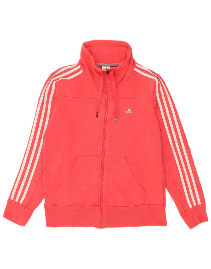 Adidas Climalite Veste de survêtement pour femme UK 12/14 Rouge moyen