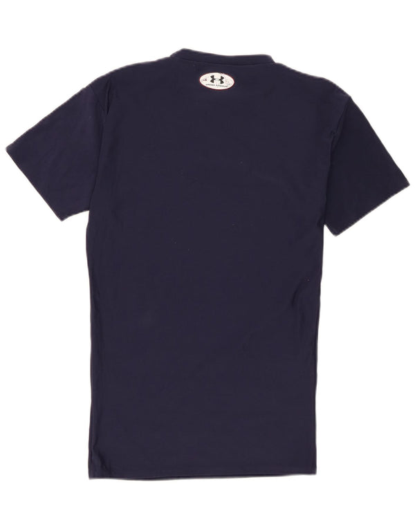 Under Armour T-Shirt Homme Haut Large Bleu Marine Polyester