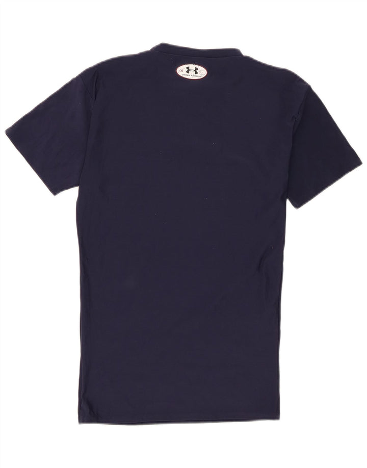Under Armour T-Shirt Homme Haut Large Bleu Marine Polyester