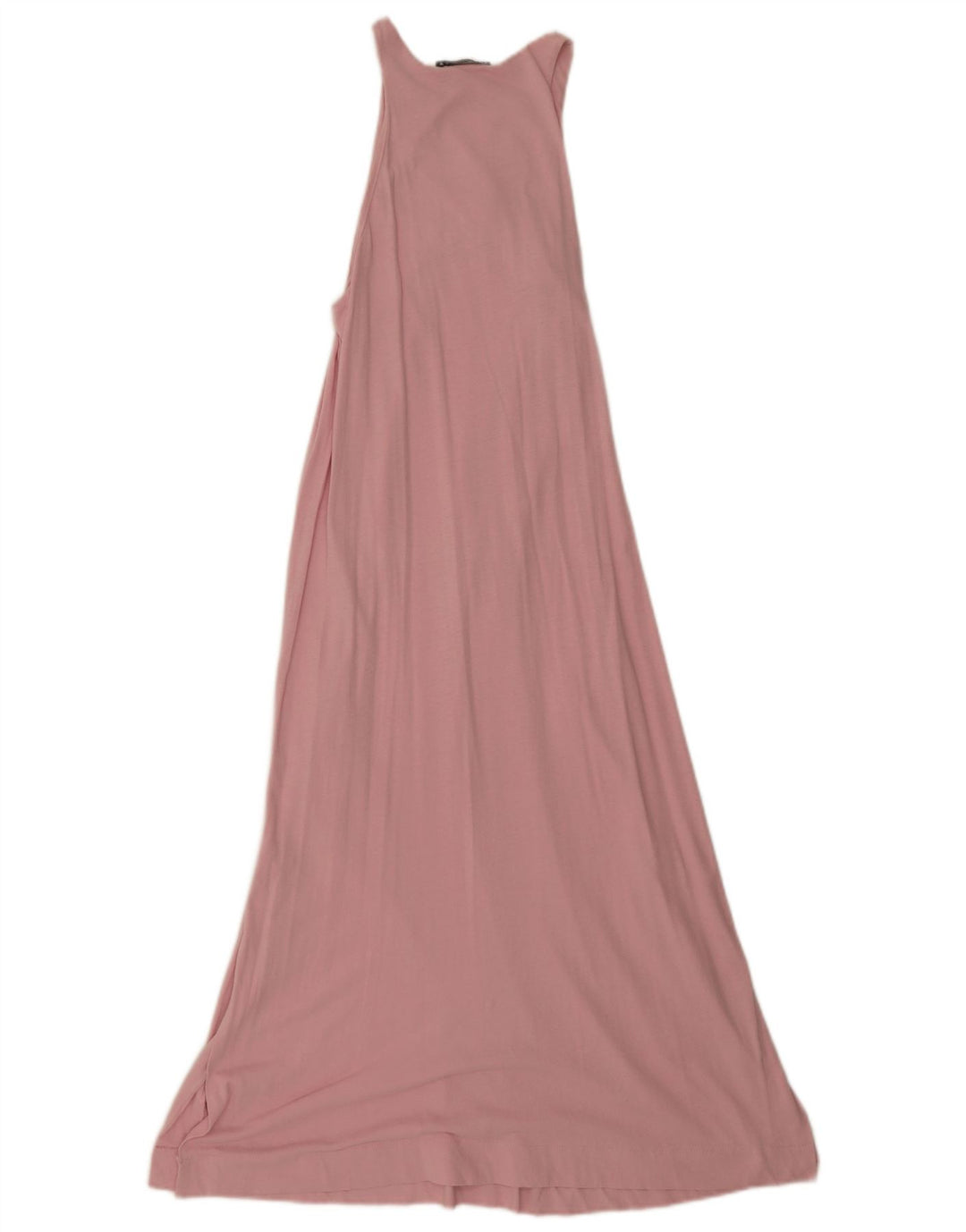 Zara Robe longue sans manches pour femme UK 12 Rose moyen