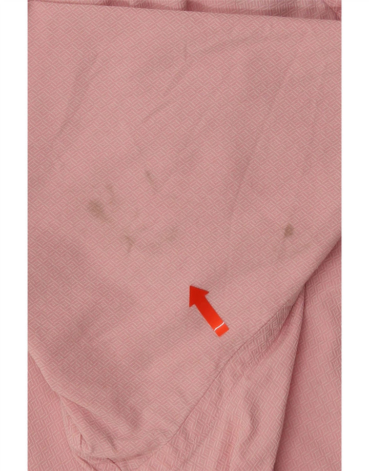 Ted Baker Chemise Homme Taille 16 1/2 Grand Coton Géométrique Rose
