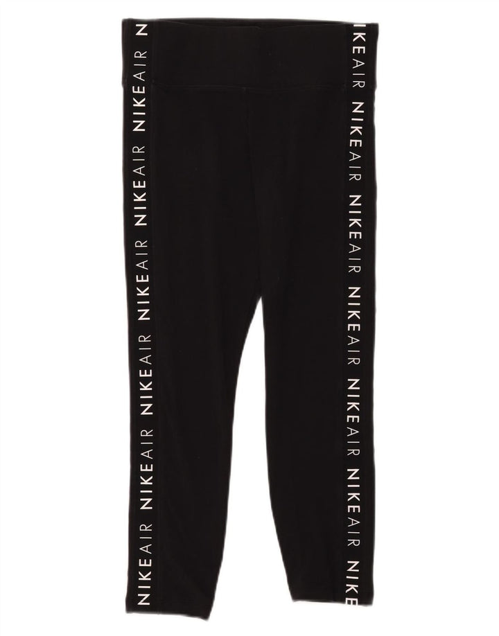 Nike Legging court graphique pour femme UK 14 en coton noir moyen