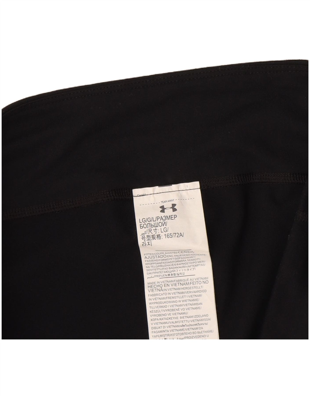 Under Armour Legging Capri Femme UK 46 Large Noir Polyester