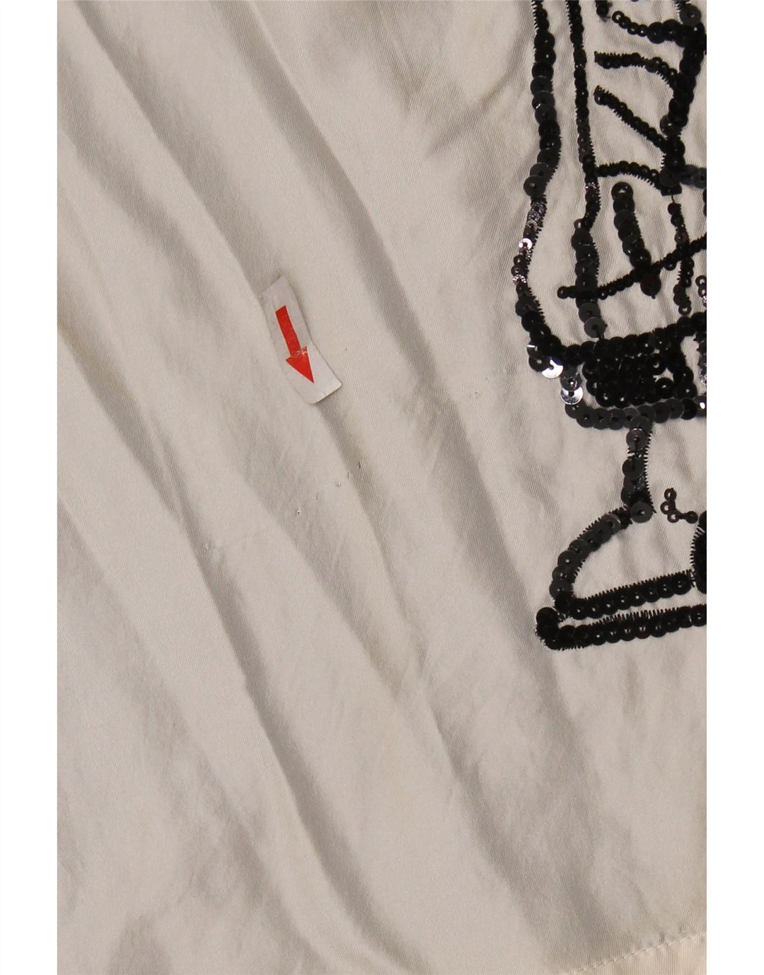 ICEBERG Chemisier graphique pour femme UK 8 Small Off White Colourblock