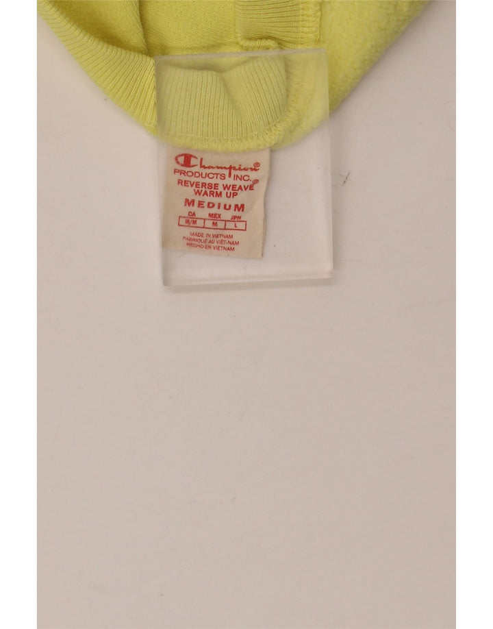 CHAMPION Sweat-shirt court Reverse Weave pour femme UK 14 Jaune moyen