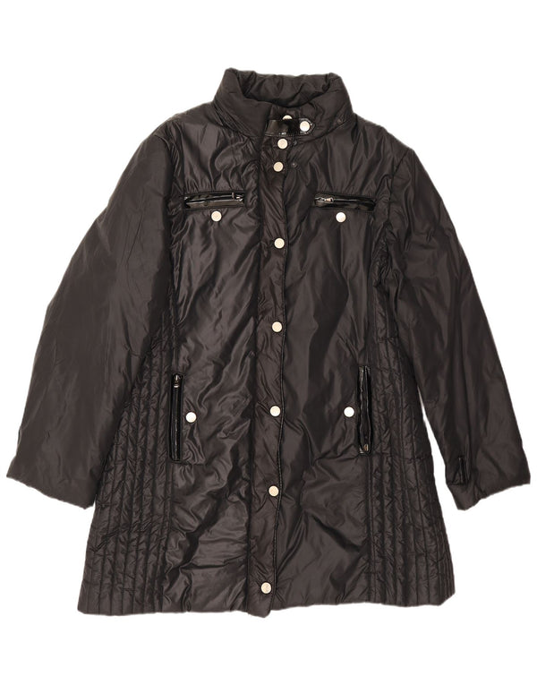 Fiorella Rubino Manteau rembourré pour femme UK 20 2XL Noir Polyamide