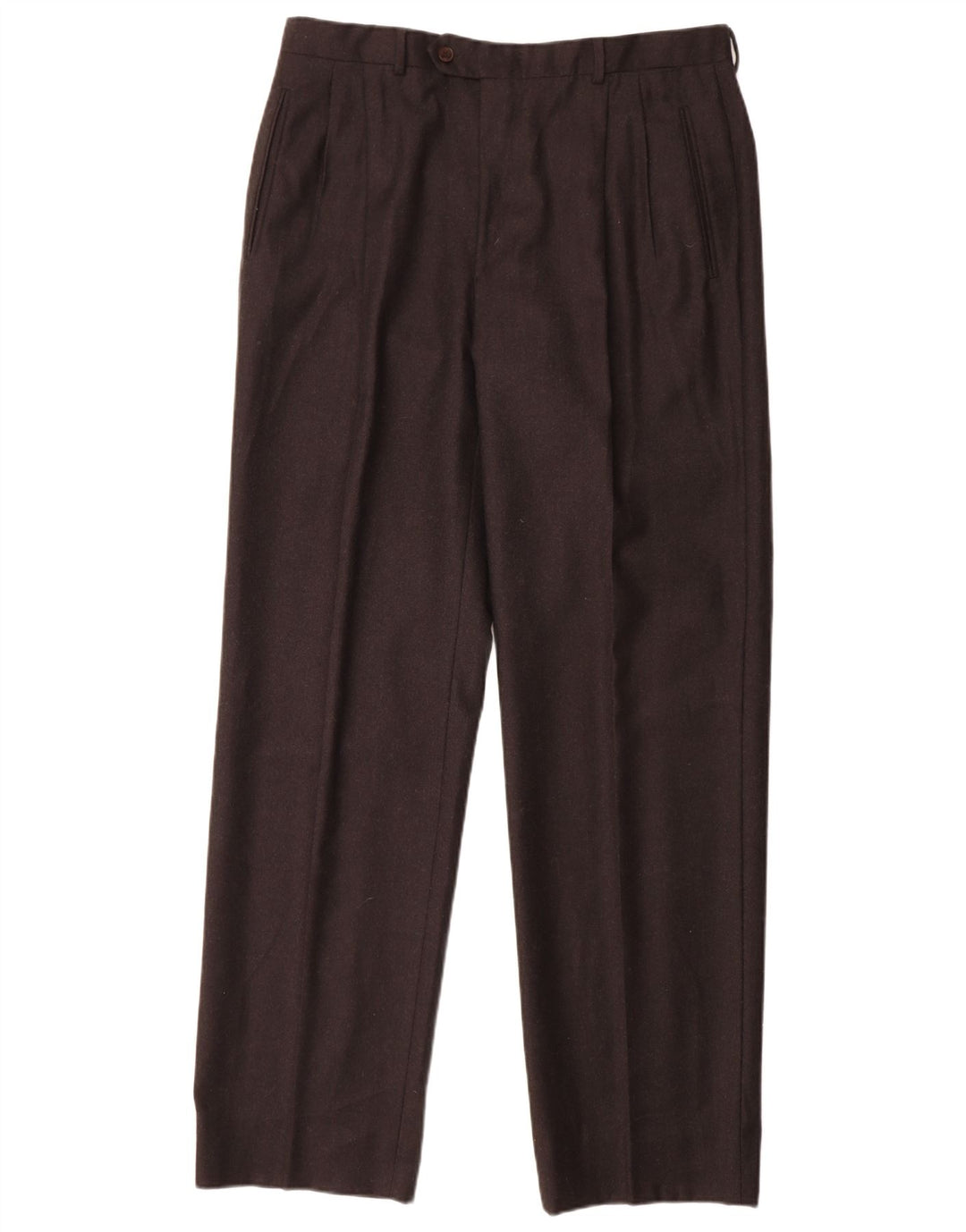 MARCO PLANESIO Pantalon de costume pour homme IT 52 XL W34 L33 Laine noire