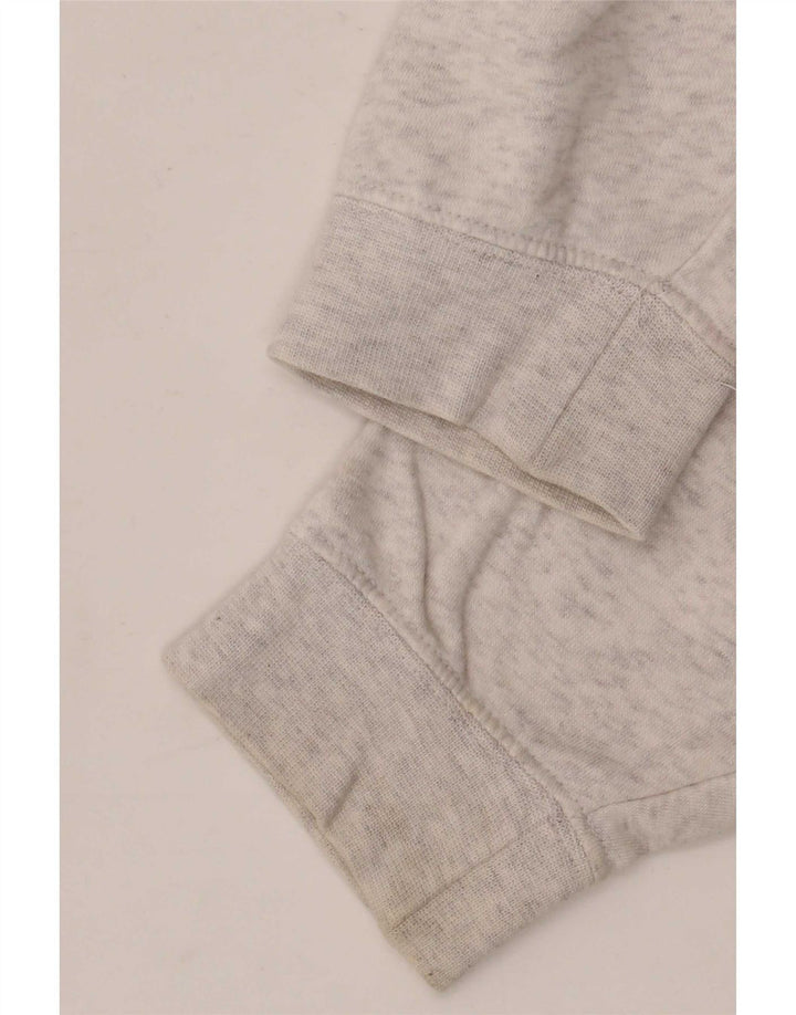 Nike Pull à capuche surdimensionné graphique pour femme UK 14 Gris moyen Coton