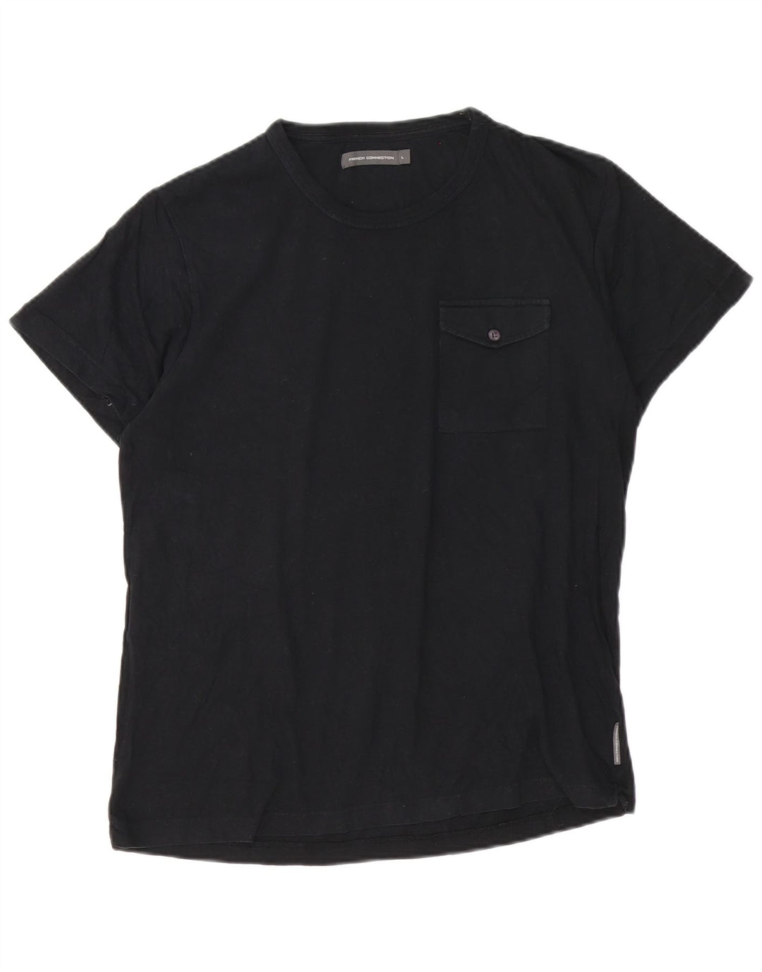 French Connection T-Shirt Homme Haut Large Noir Coton