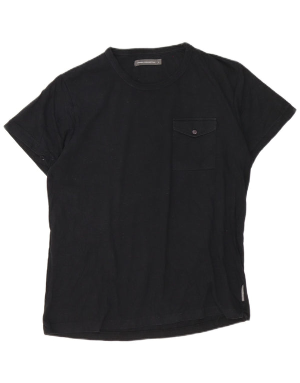 French Connection T-Shirt Homme Haut Large Noir Coton