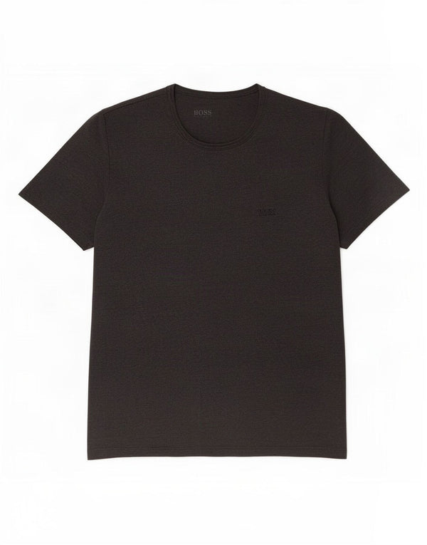 Hugo Boss Homme T-Shirt Top Large Gris Coton
